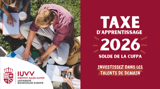 Taxe d’apprentissage 2026 : soutenez l’IUVV